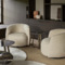 Joli Olivo lounge fauteuil in zachte beige stof - 5